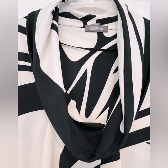 Kenneth Cole Reaction black and white top, good condition - Picture 3 of 5